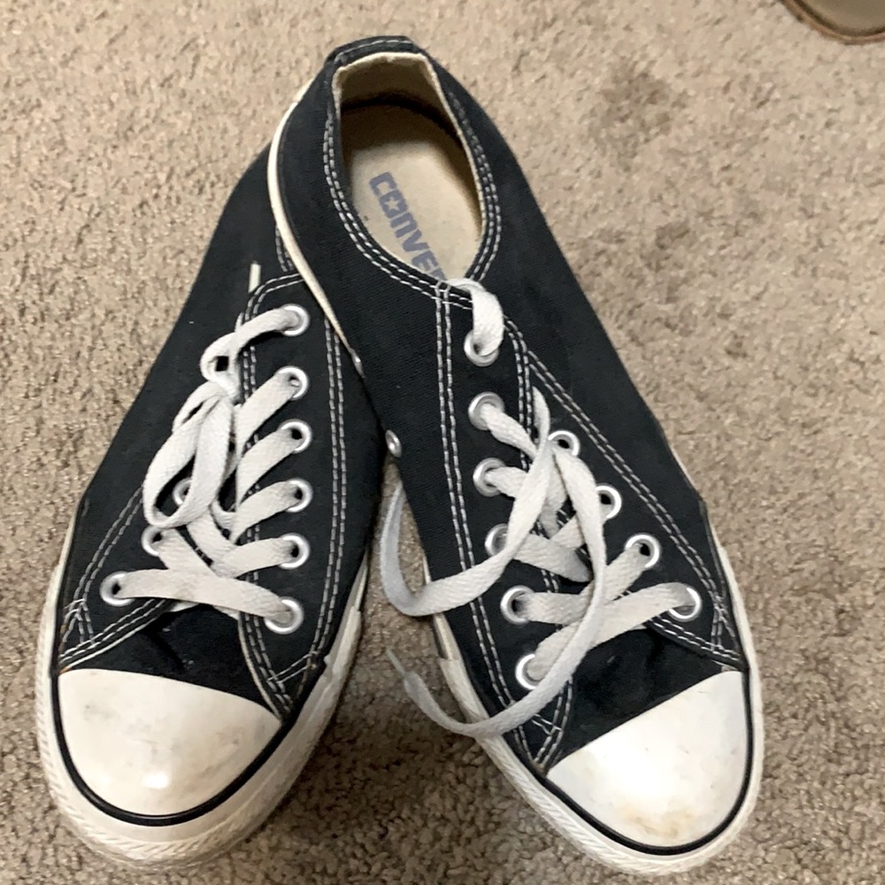 Converse black shoes